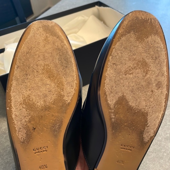 Gucci Princetown Horsebit Black Leather Round Toe Loafers. Used. - Picture 15 of 16